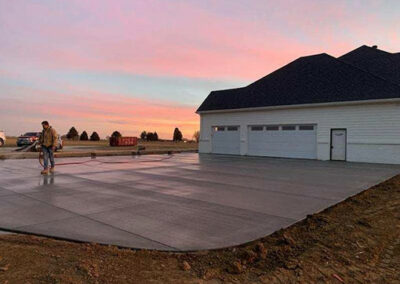 Hansen Contracting concrete work in Elk City, NE