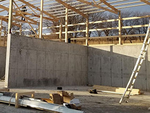 Concrete wall construction